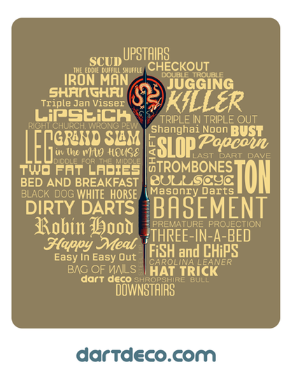 T-shirt - 'Darts Expressions'