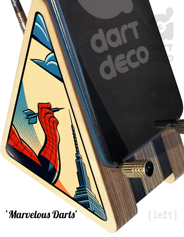 Phone Stand Holder: 'Marvelous Darts'